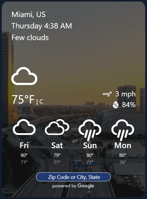 Weather Widget